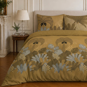 Parure housse de couette 100% microfibre motif tropical - THE PALM