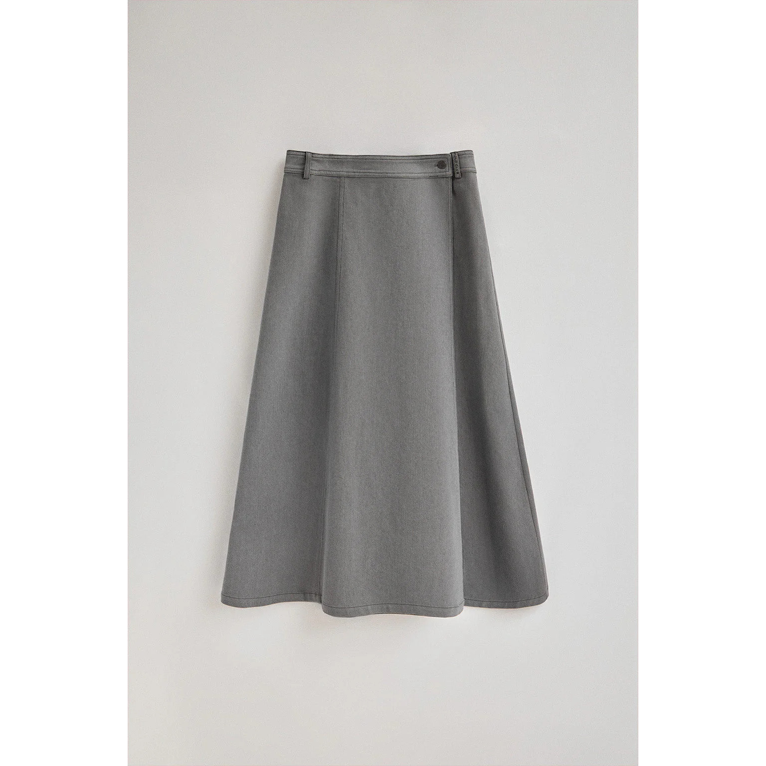 Falda Alisa vaquera gris con detalles Polo Club