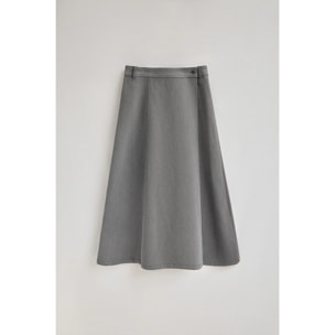 Falda Alisa vaquera gris con detalles Polo Club