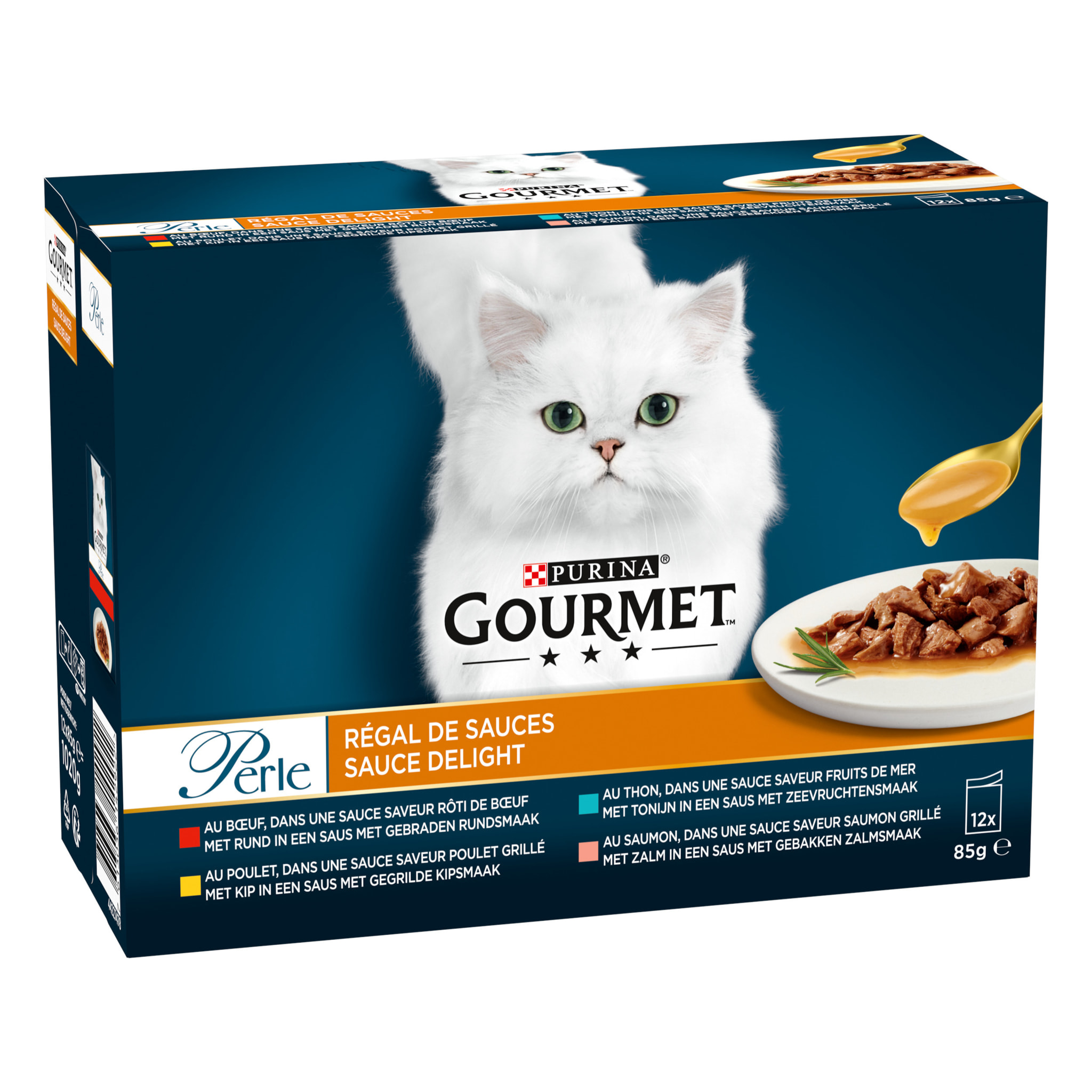 GOURMET PERLE Régal de Sauces 12x85g - Lot de 6