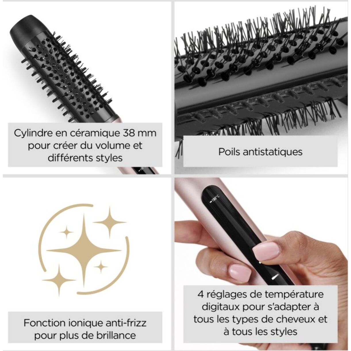 Brosse chauffante BABYLISS Volume Boost HSB200E