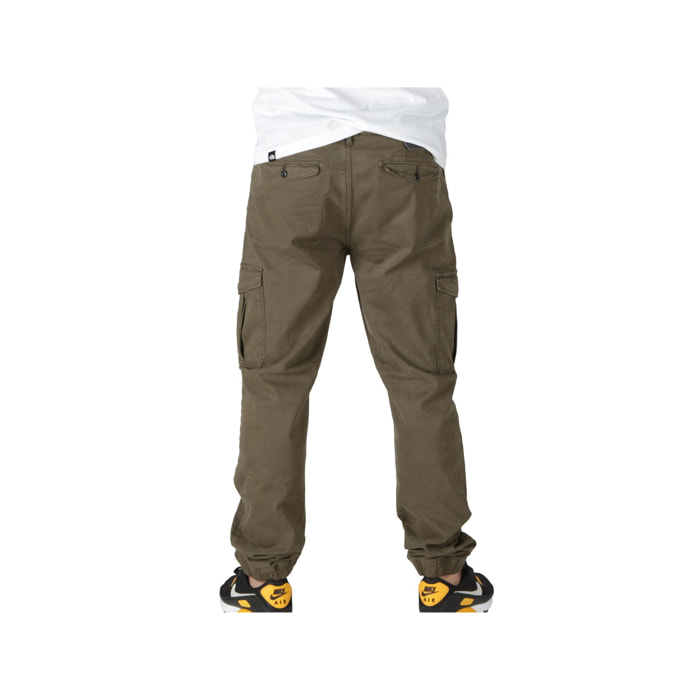 Pantaloni Lyle & Scott Cargo With Cuffs Military Green Verde