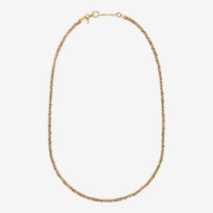 Collana Maglia Margherita in Argento 925 placcato Oro Giallo 18Kt