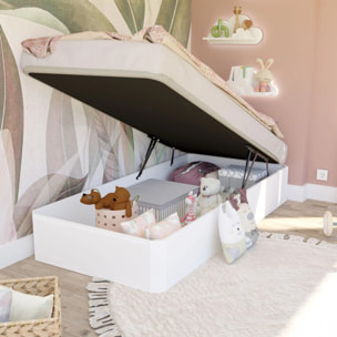 Canapé básico 90x190 cm en blanco Luxury 3D Blanco
