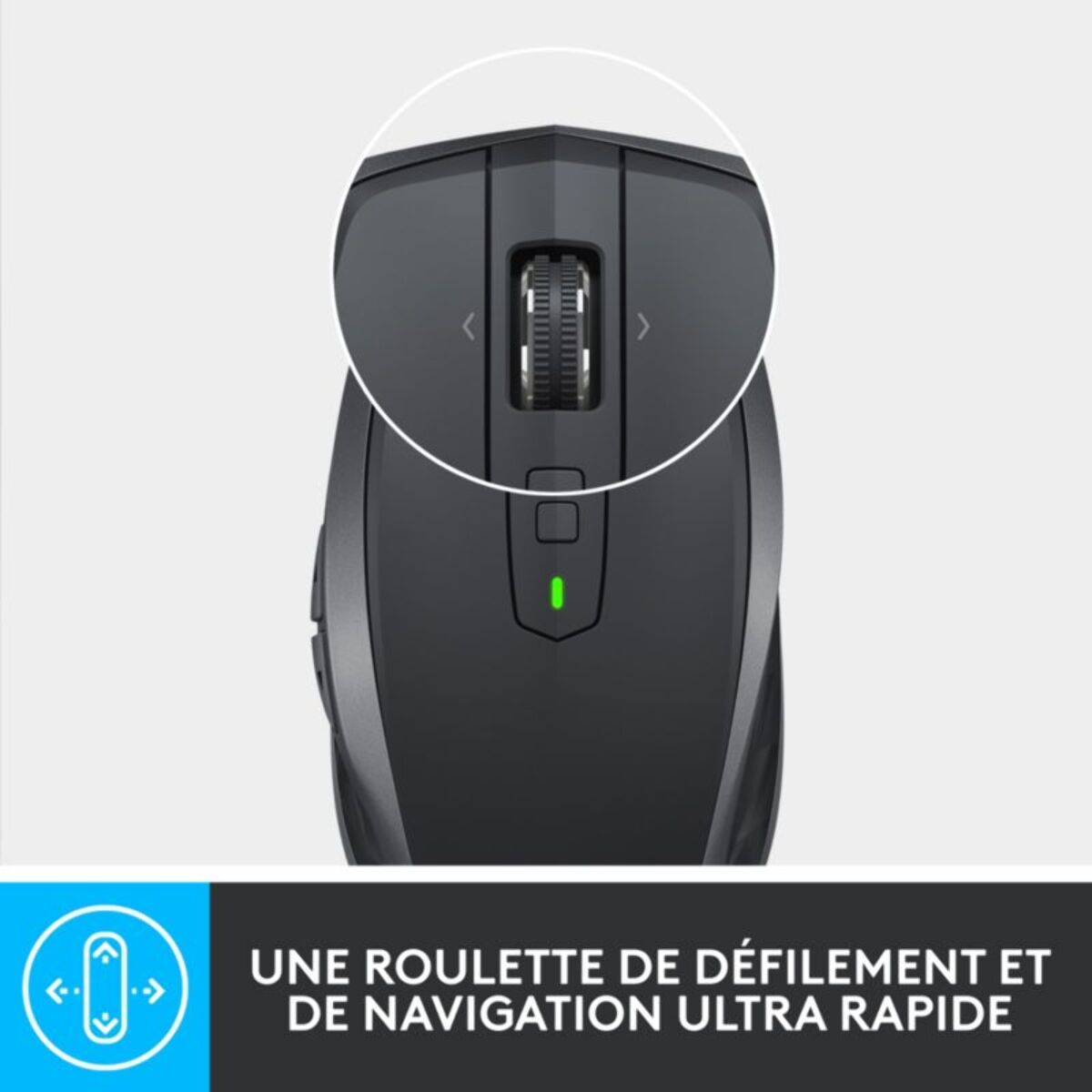 Souris sans fil rechargeable LOGITECH MX Anywhere 2S Gris pale
