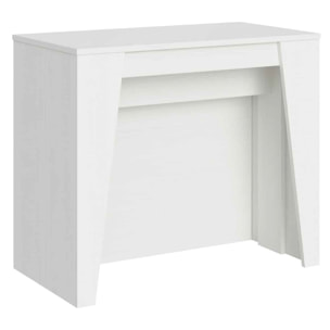 Consolle allungabile 90x48/296 cm Bakari Bianco Frassino