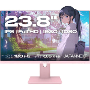 Ecran PC Gamer JAPANNEXT JN IPS238G120F HSP 24'' Rose