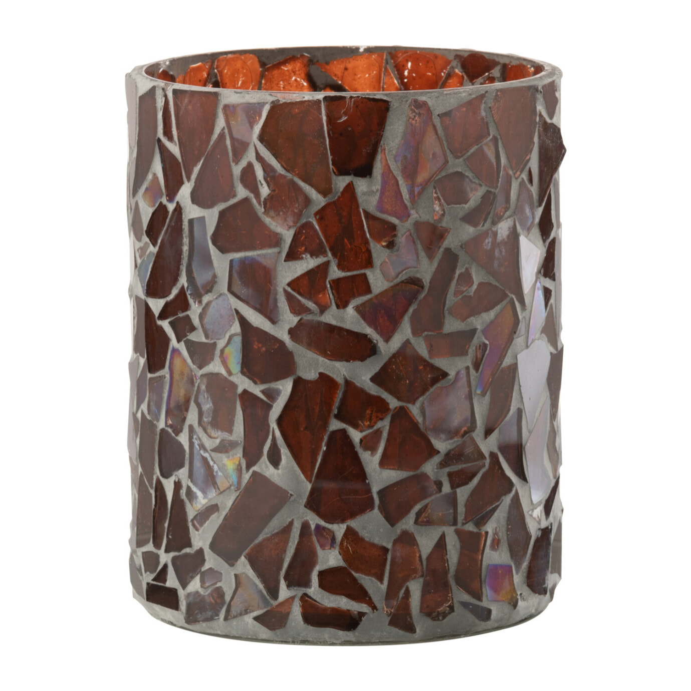 J-Line photophore Mosaïque - verre - brun - medium