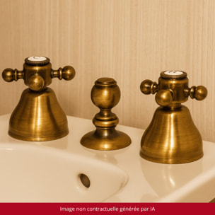 Mélangeur bidet 3 trous PAINI Tiffany Vieux Bronze