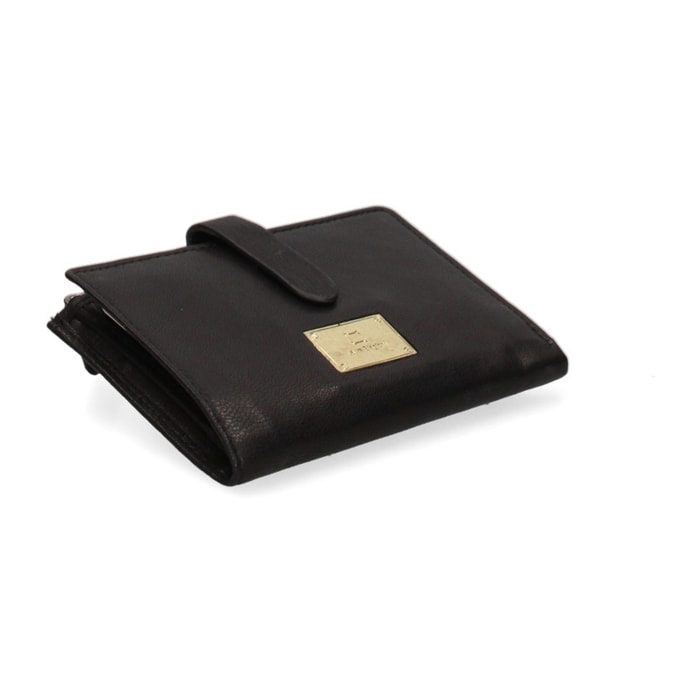 Portafoglio da donna in vera pelle - Modello False - Casual - 12.5 x 10.0 x 1.5 cm