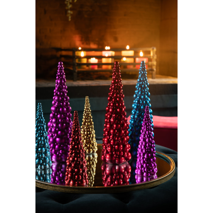 J-Line décoration Sapin De Noël Boules - polyrésine - mix - small - 4 pcs