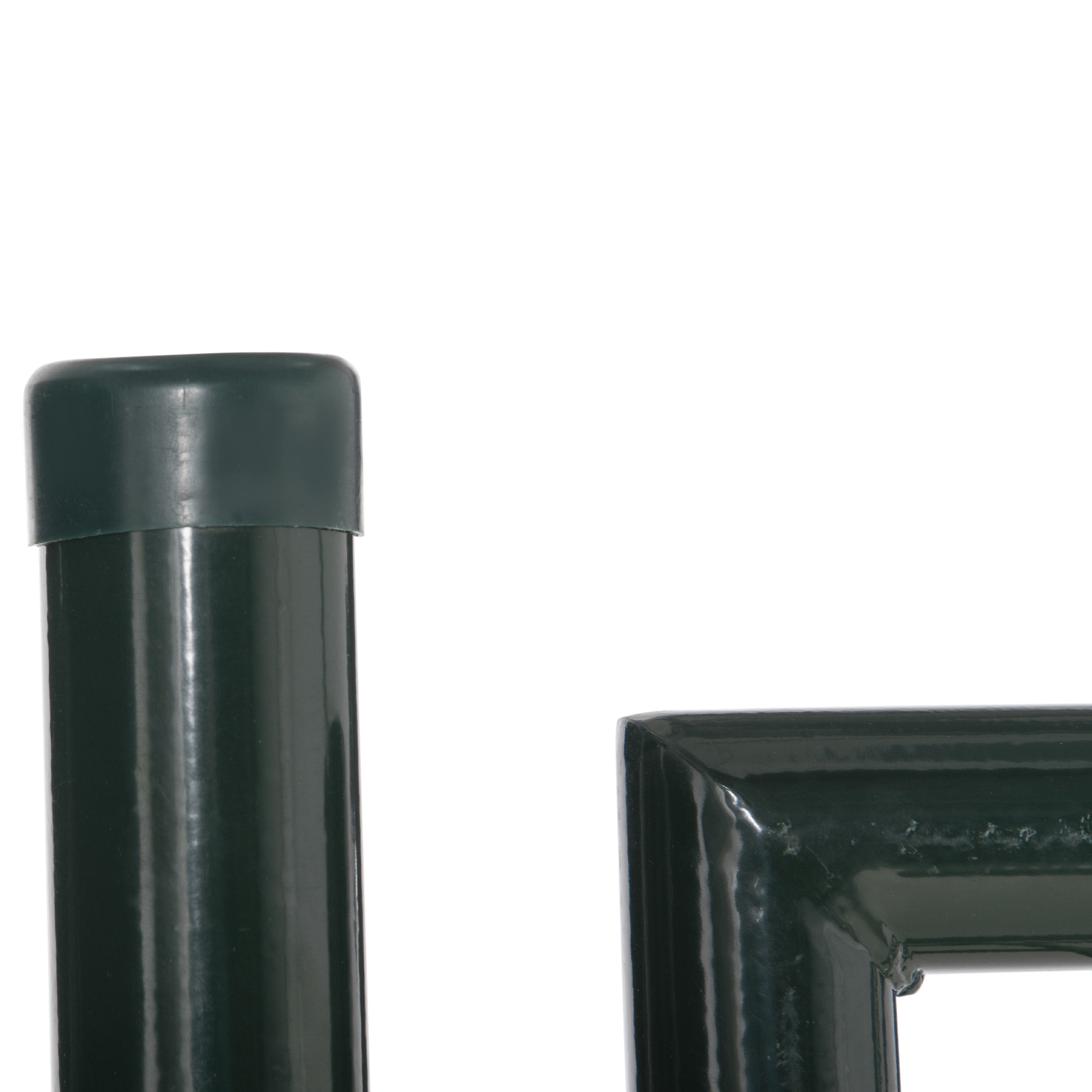 HOMCOM Puerta Verja de Jardín de Acero con Cerradura Manija y 3 Llaves 97x150 cm