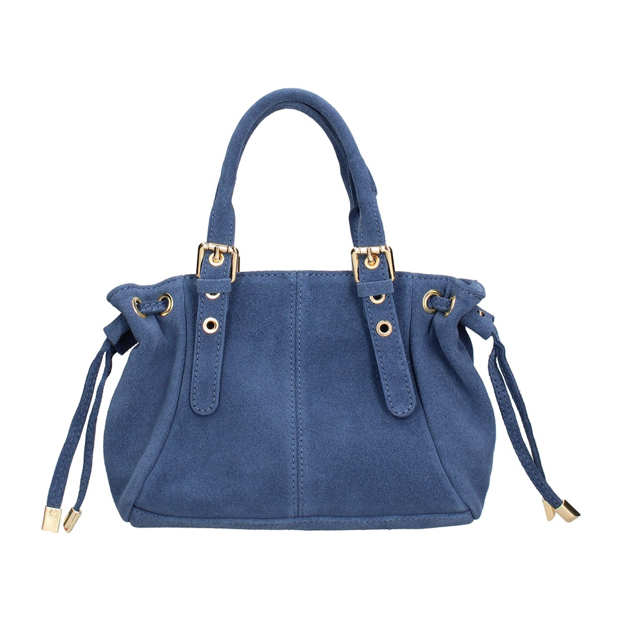 Borsa a mano da donna Made in Italy - Modello Elara Nova - Pelle scamosciata - 14.0 x 8.0 x 25.0 cm