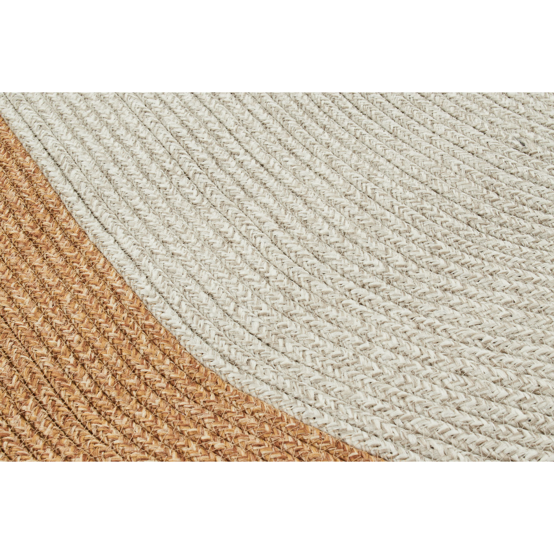 Tapis fait main effet toile de jute