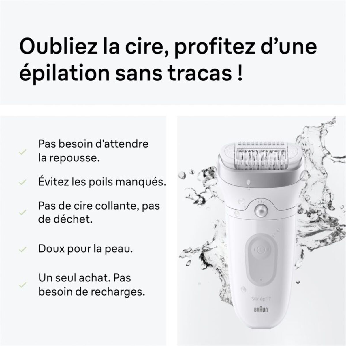 Epilateur électrique BRAUN Silk Epil SE7 7-041