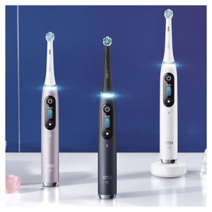 Oral-B iO 9 - Avec Etui de Voyage et Porte Brossette - Rose Quartz - Brosse À Dents Électrique