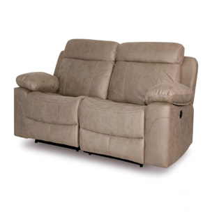 Sofá relax 2 plazas Nellie Cemento