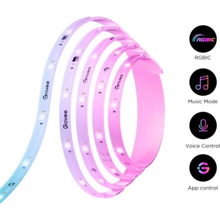 Bandeau LED GOVEE LED STRIP LIGHT RGBIC WIFI+BT - 5M