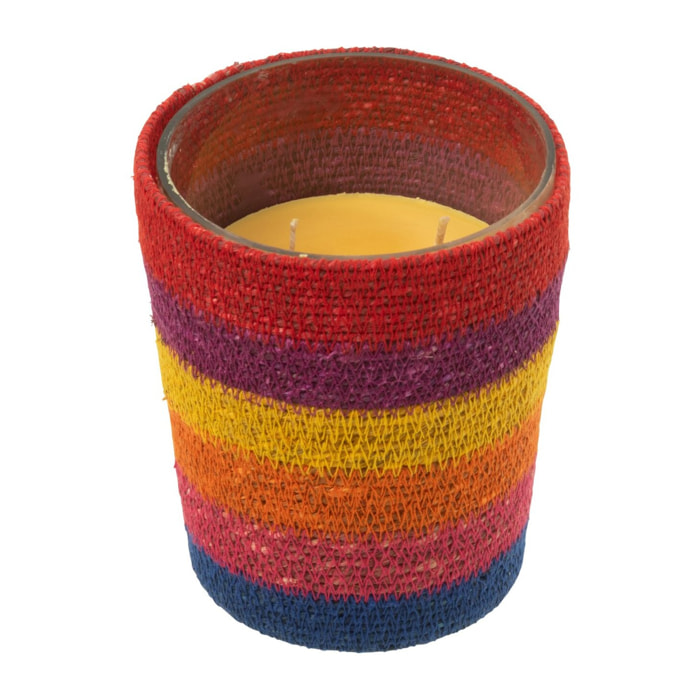 J-Line bougie parfumée Panier - Woody Aurora - verre - mix - medium - 55H