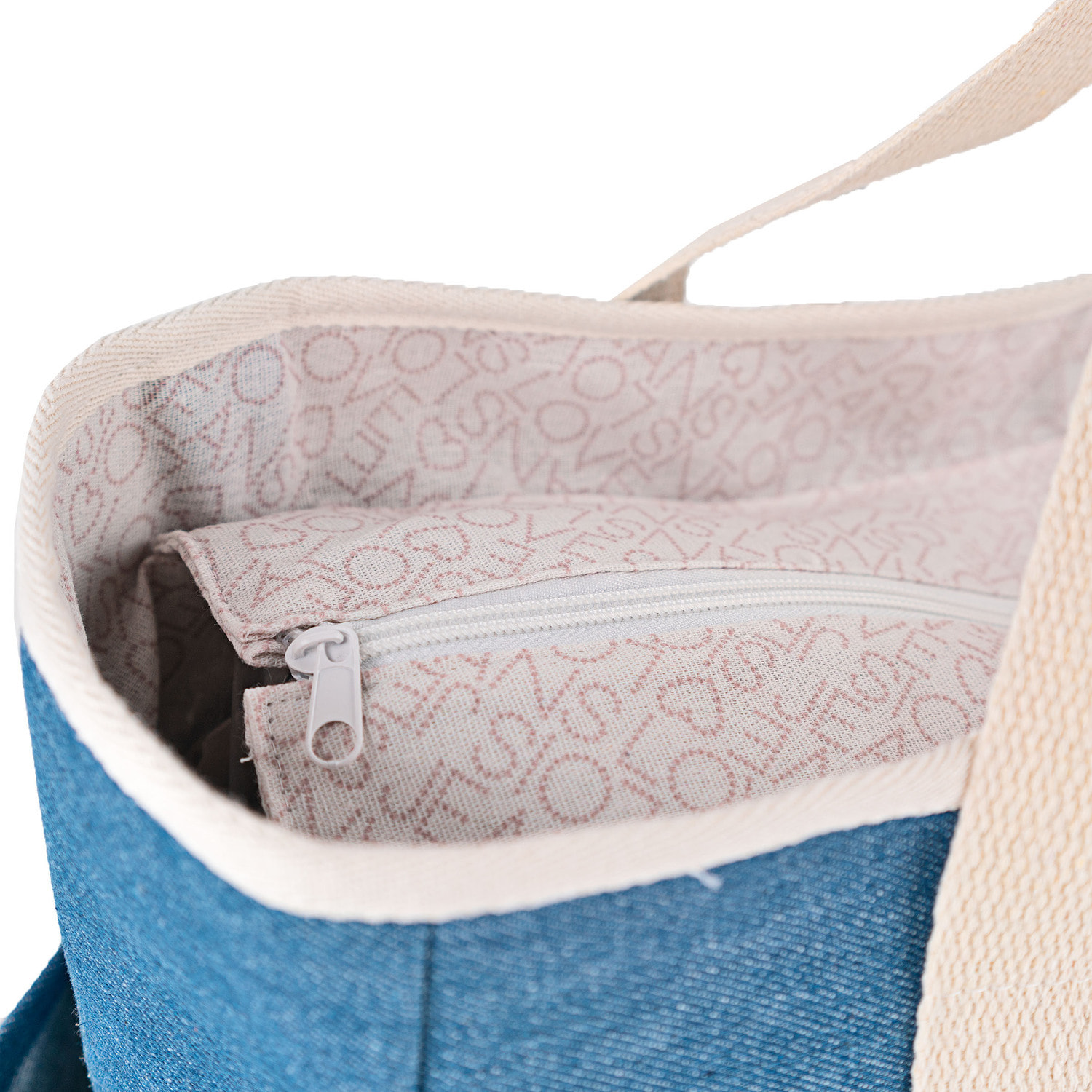 Bolso De Playa Lois Pfeiffer Azul Vaquero