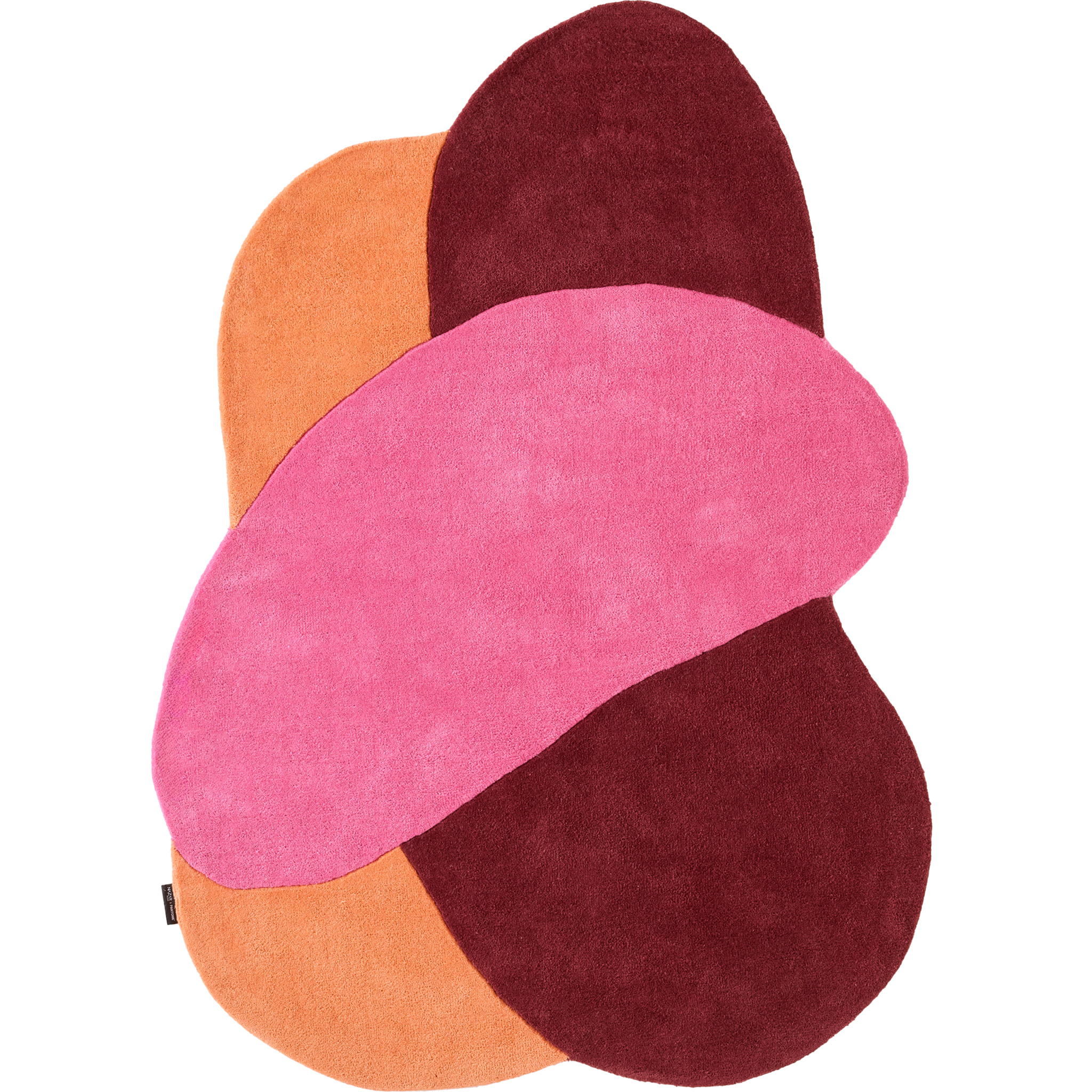 PANTONE - Tapis en laine fait main NUAGE SUCRE rose