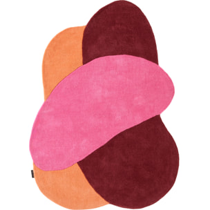 PANTONE - Tapis en laine fait main NUAGE SUCRE rose