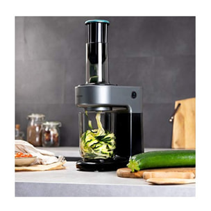 Cecotec Spiraliseur Chef en spirale 400. 80 W, 4 Lames en Acier Inoxydable de di