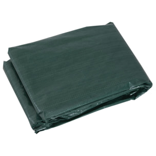 Funda Protectora para Muebles Rectangular Funda de Muebles para Jardín Impermeable Anti-UV Antipolvo para Terraza Balcón 235x190x90 cm Verde