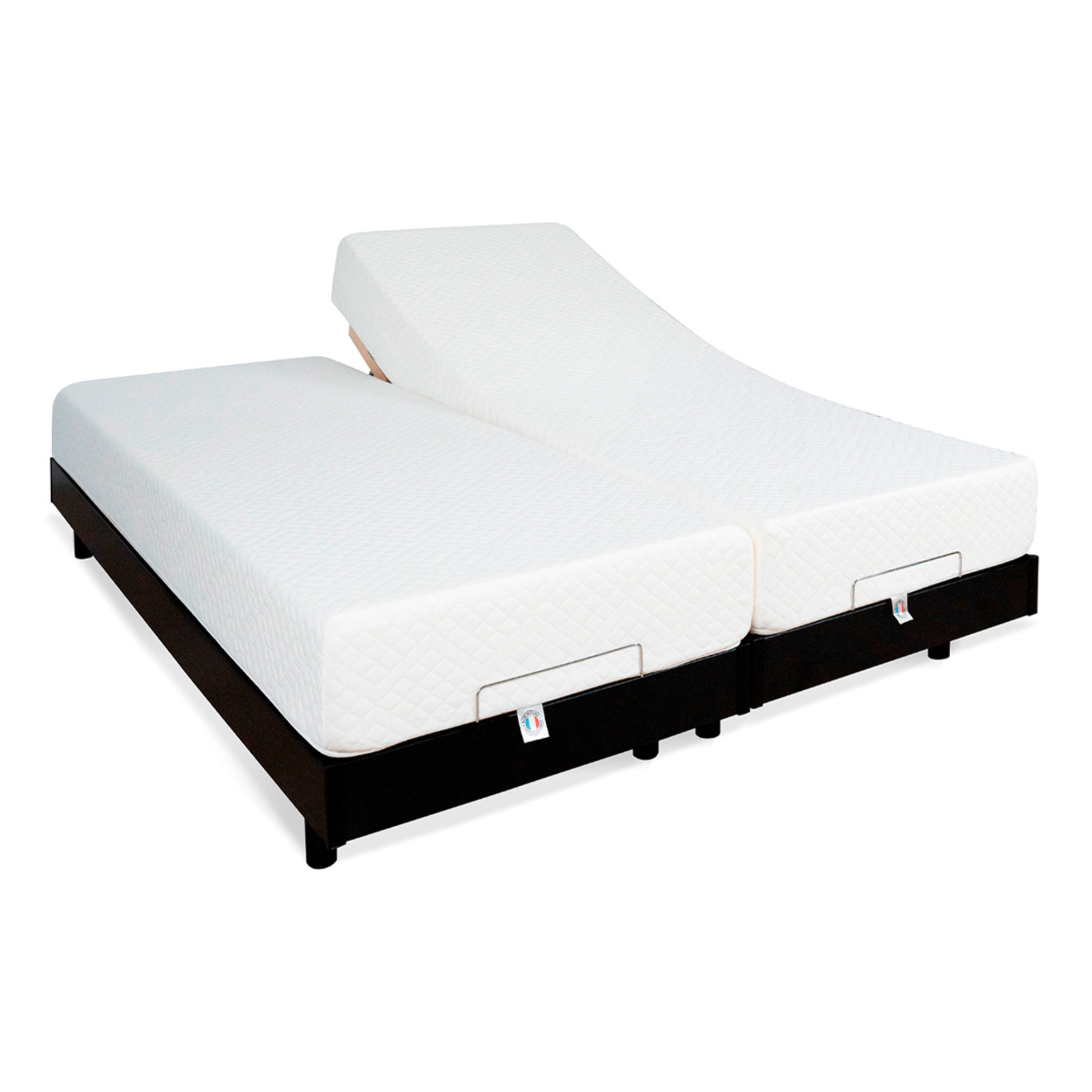 Ensemble Matelas Absolu & Sommier Électrique Flex, 21 cm, Mémoire de Forme, Technologie Bi-Lattes, Confort Personnalisé, Soutien Équilibré, Télécommande Filaire
