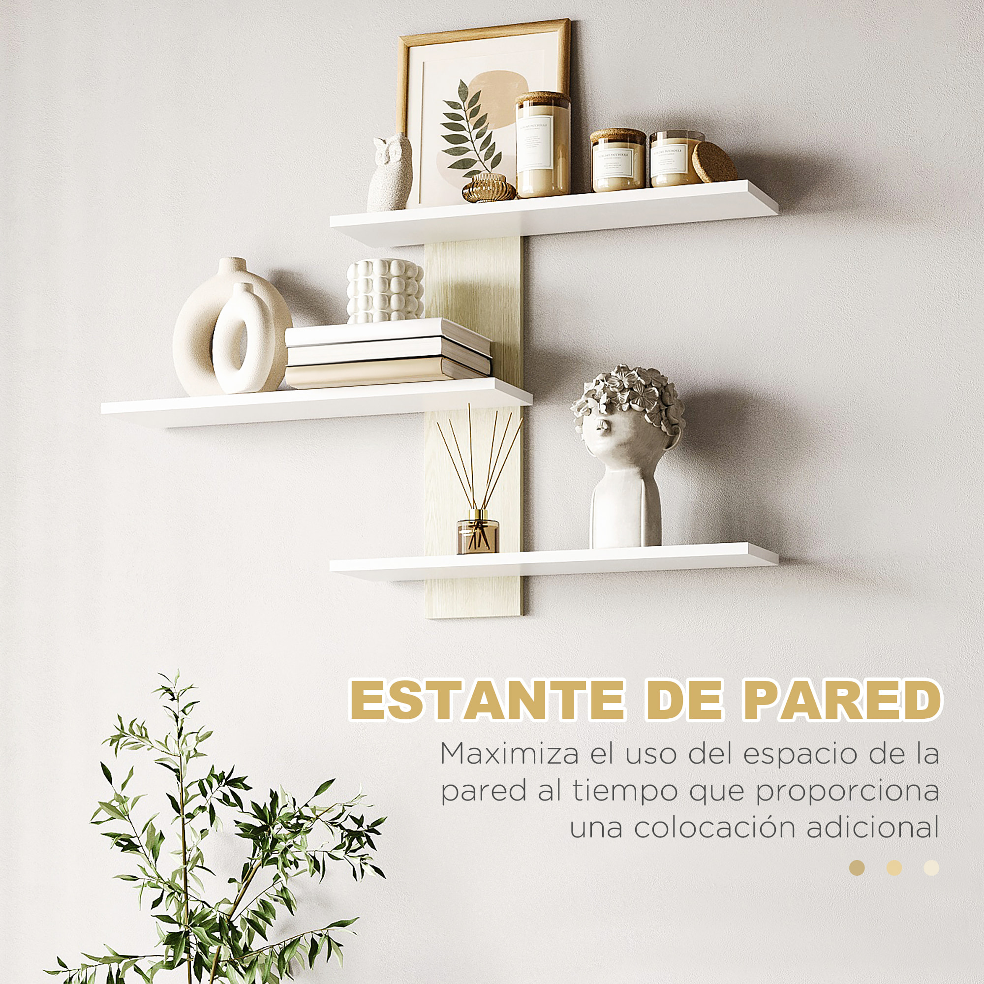 Mueble de Salón para TV con Mesa 150x31,5x40 cm Estante de Pared 95,5x16x60 cm