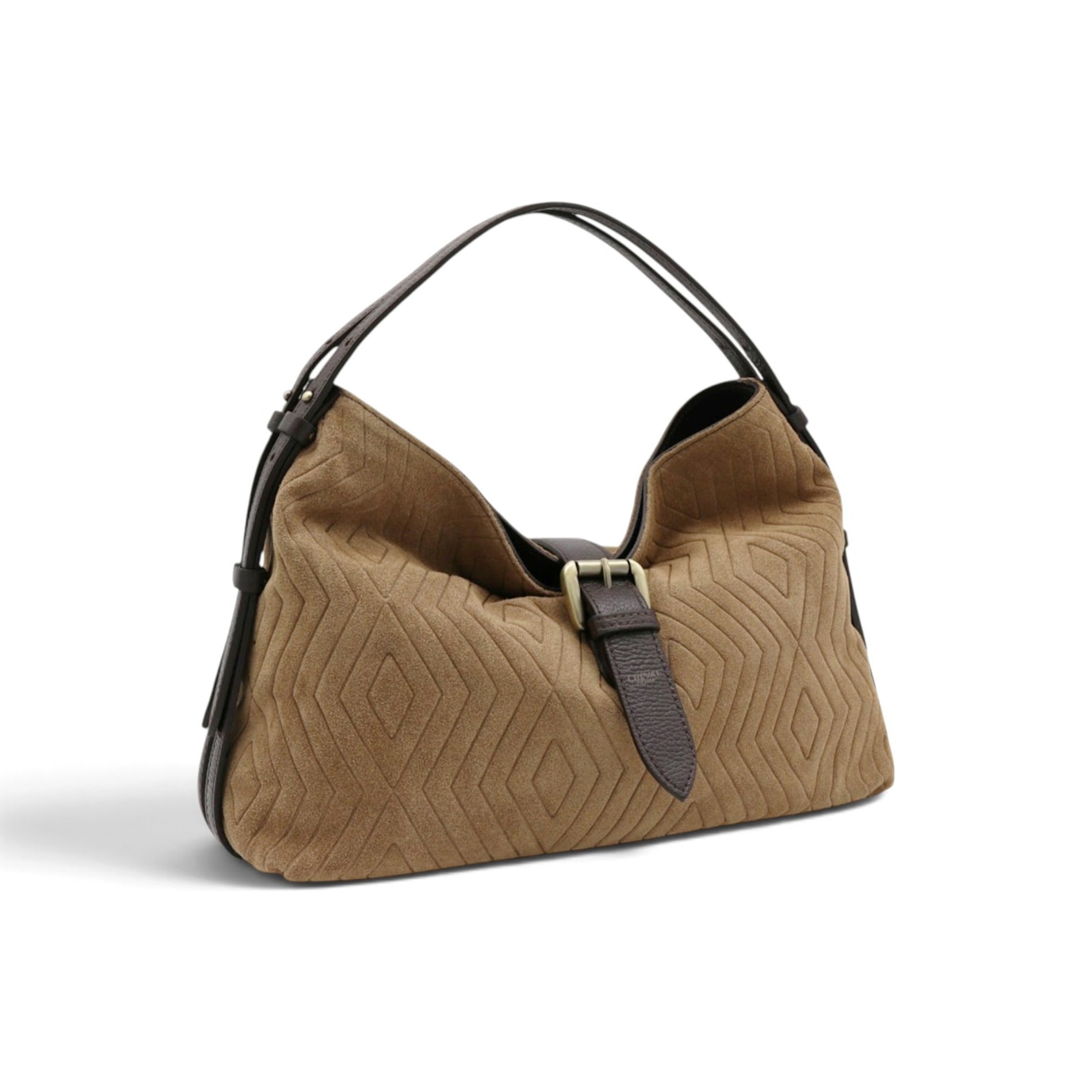Borsa a Spalla Cheval Firenze Cloe Suede Taupe
