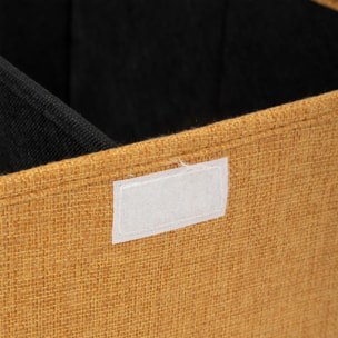 Panier à ligne "Colorama" jaune moutarde 74L