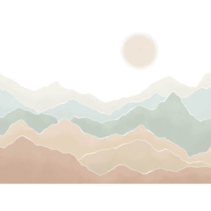 Papier peint vallons pastel Intissé