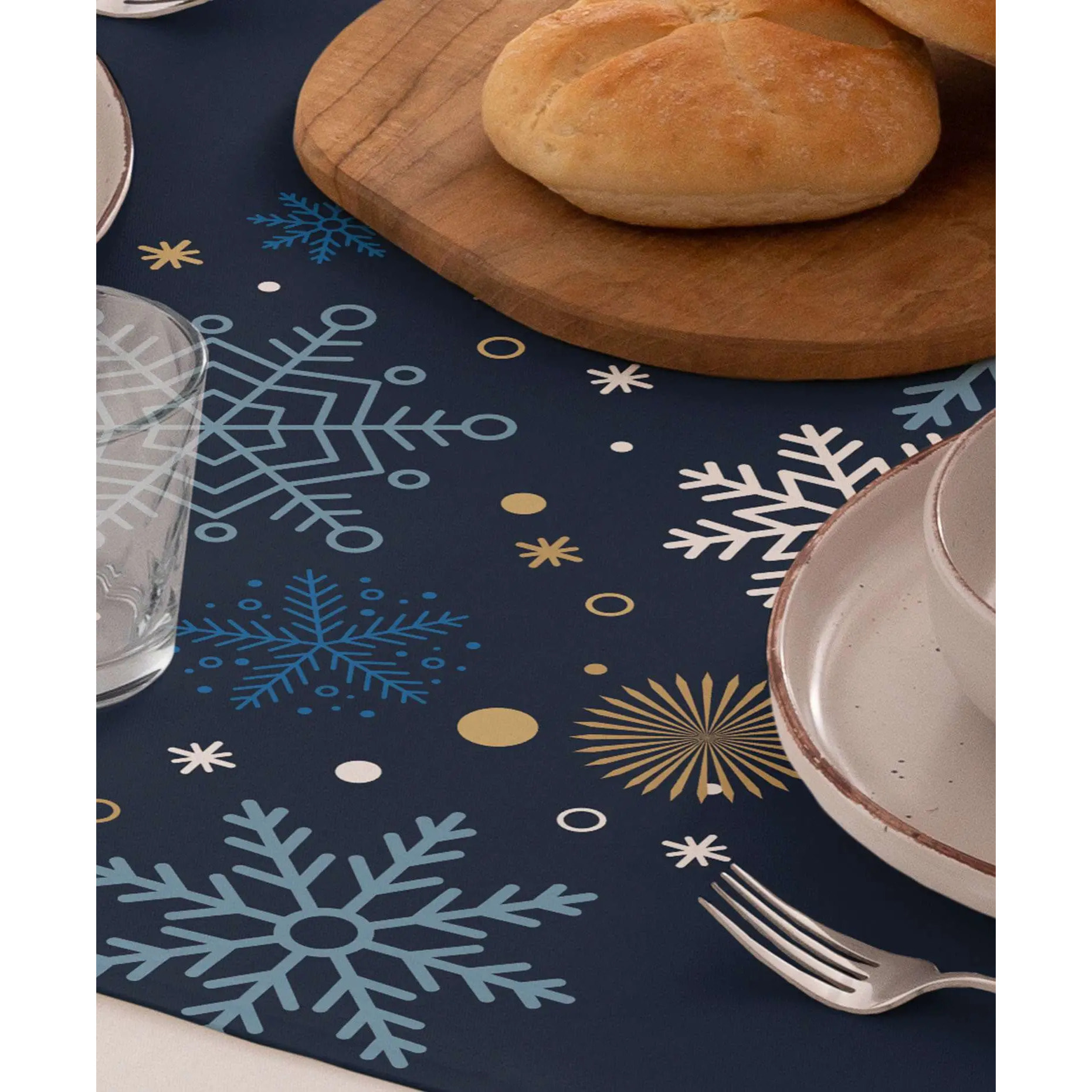 Camino de mesa NATALIE AZUL