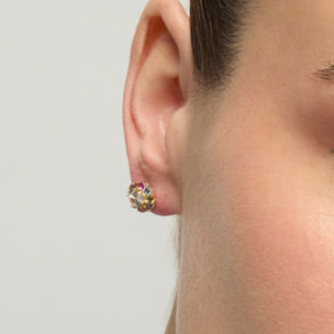 Pendientes Mezay acabado oro amarillo 18k
