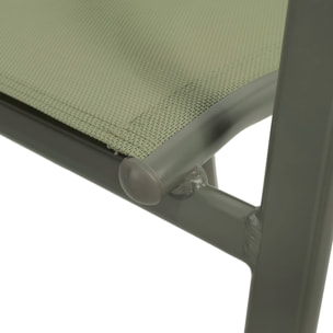 Table de jardin extensible aluminium + 10 assises ELORA + AMARA