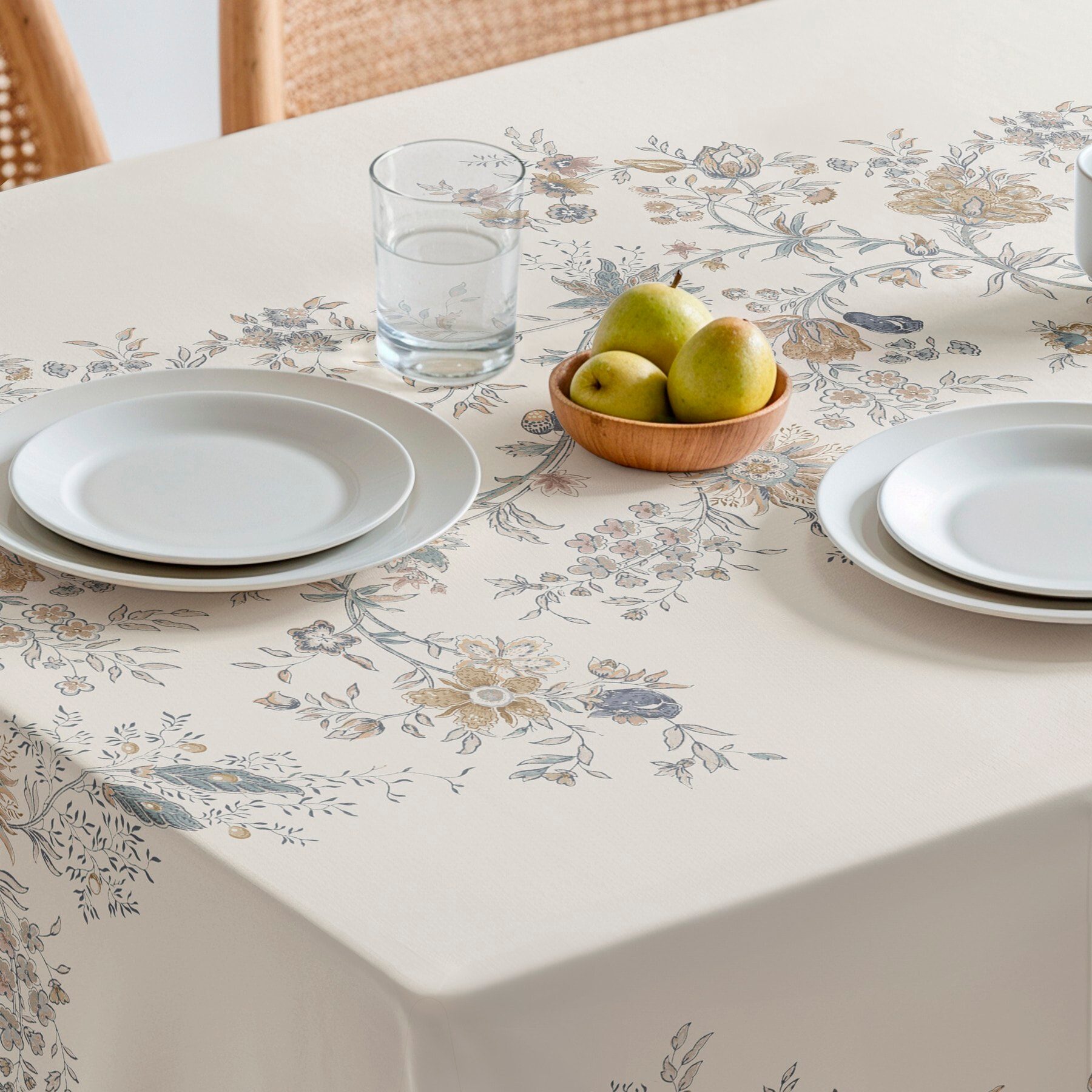 Nappe imprimée anti-tâches DEVA NATURAL