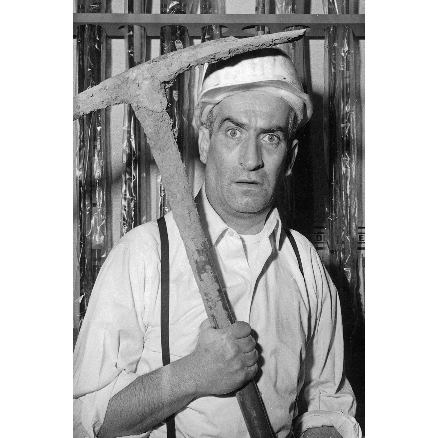 Tableau louis de funes en tournage Tableau plexiglas