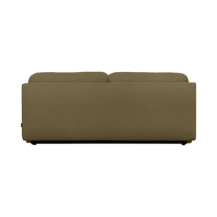 Banquette convertible 3 places tissu chenille avec coffre NELSON