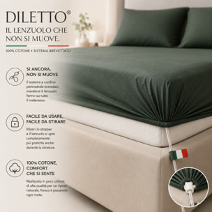 SARTORIALE Lenzuolo con angoli Diletto_Singolo_Ivory