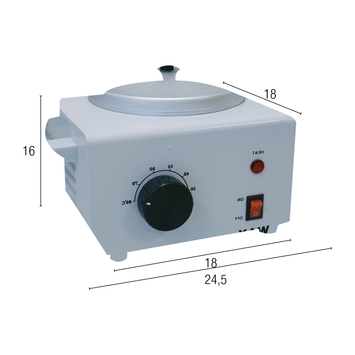 Fundidor De Cera Con Capacidad Para 300 Ml19,6 X 17,5 X 14 Cm