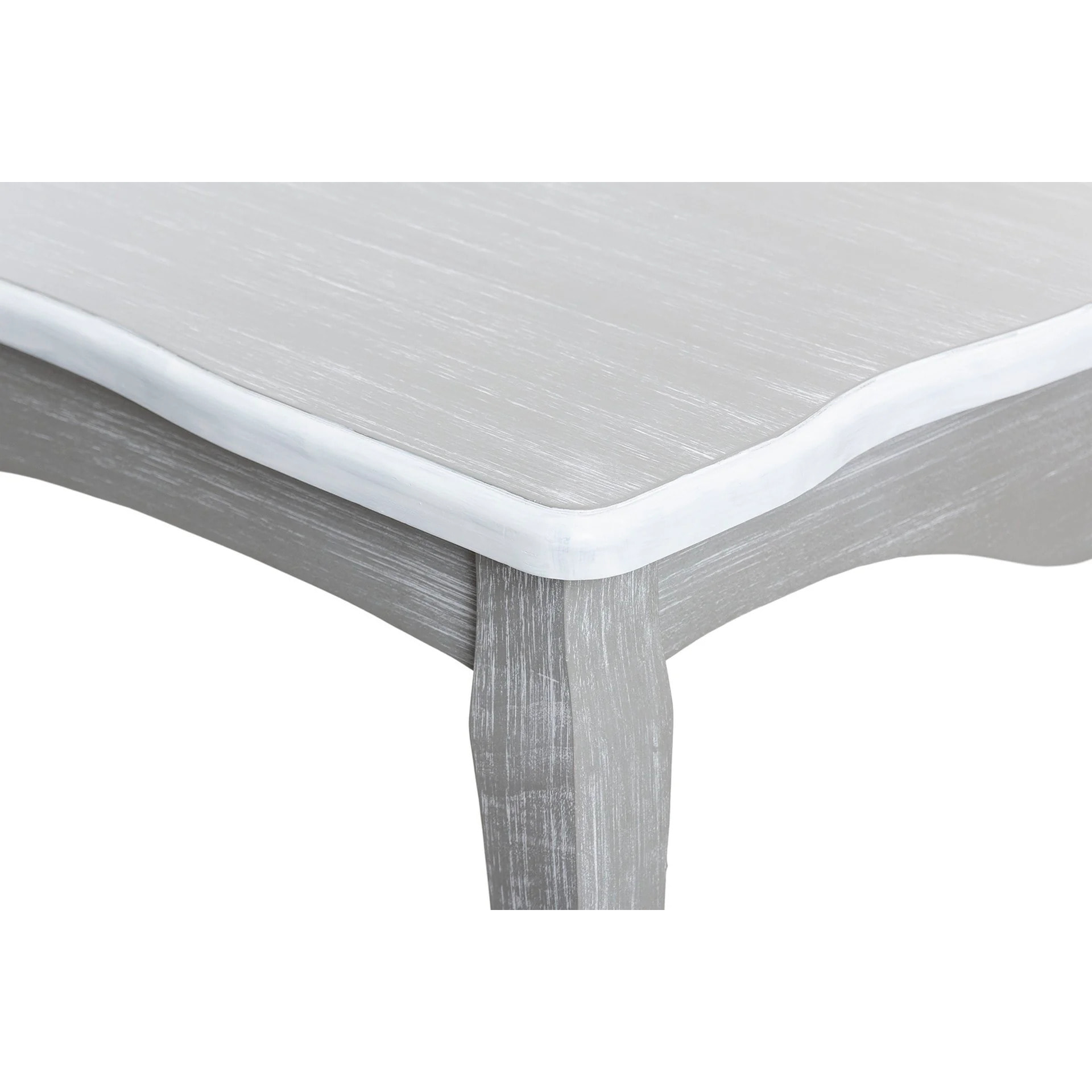 Mesa Comedor Madera Gris Blanco 180x90x80 Cm