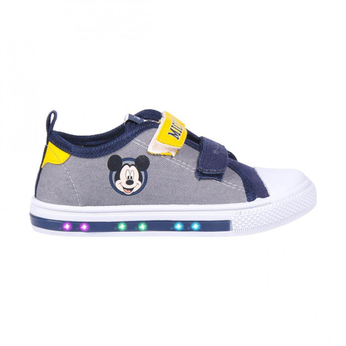 Scarpa in tela con luci Mickey Mouse Lui Disney Grigio