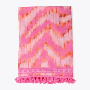 Pareo stampa zebrata rosa