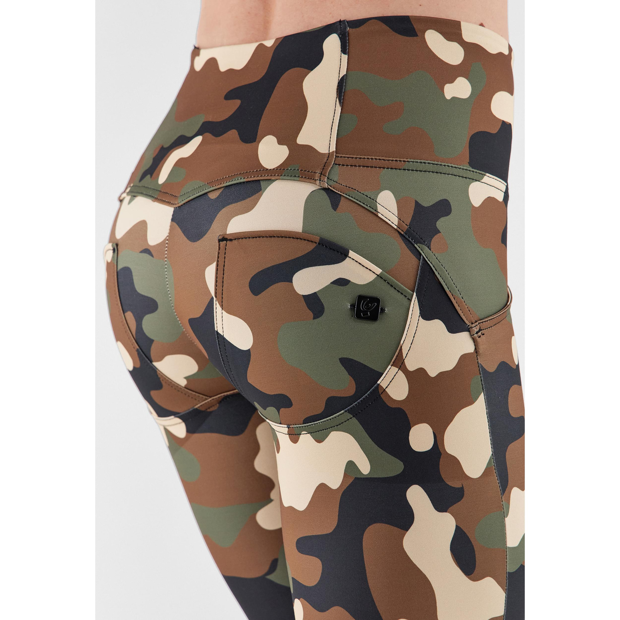 Biker push up WR.UP® vita alta traspiranti camouflage