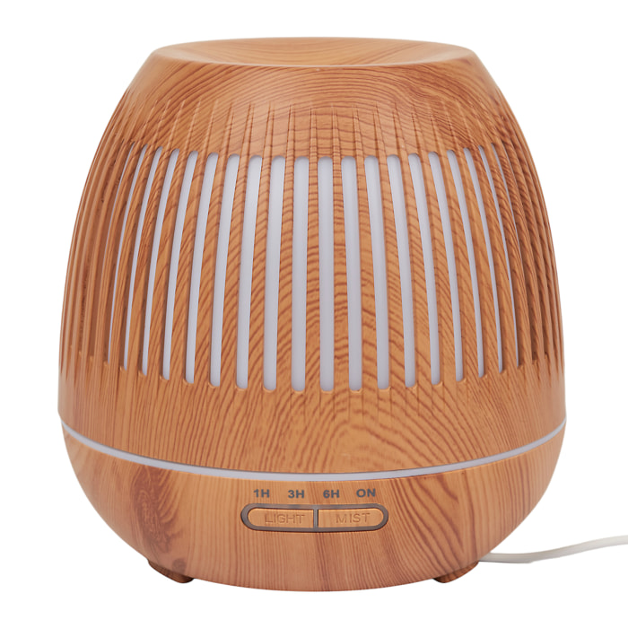 Diffuseur - HOME DECO FACTORY - Lantern - Huiles Essentielles - LED - Marron
