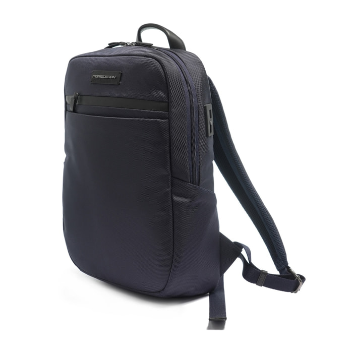 Zaino uomo Silvano Elite - Tessuto & Ecopelle - Casual - 28.0 x 45.0 x 20.0 cm