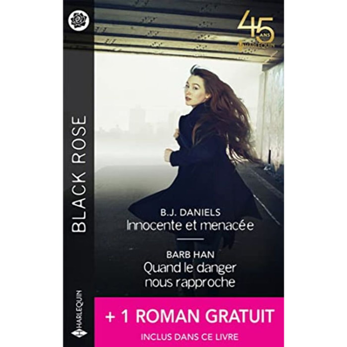 Daniels, B.J. | Innocente et menacée - Quand le danger nous rapproche + 1 roman gratuit | Livre d'occasion