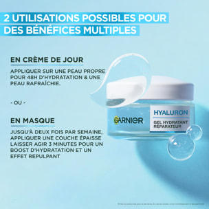 Garnier SkinActive Hyaluron Gel Hydratant Réparateur 50mL