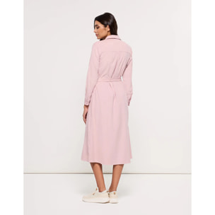 Vestido Midi Rosa Palo - Veronico